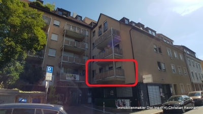 vermietete 2 Zi.-Wohnung mit Balkon und TG Stellplatz in der Südstadt