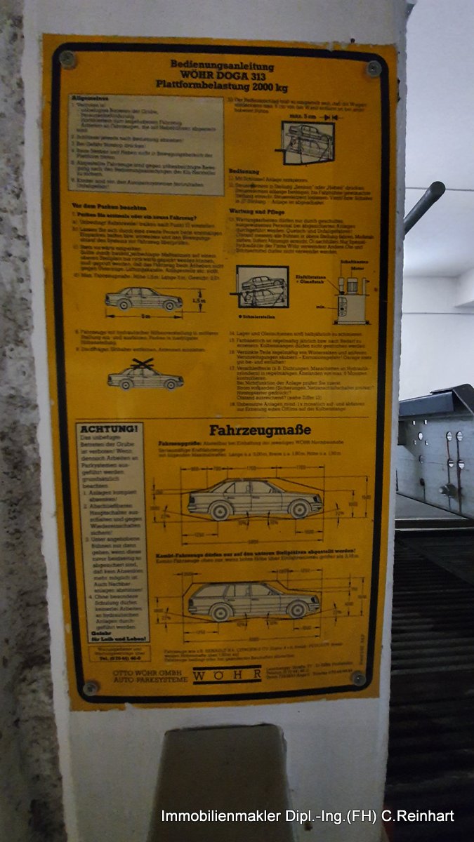 Beispiel Doppelparker Fahrzeugmaße