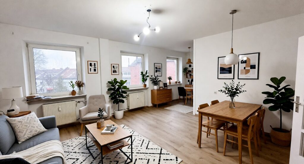 Wohnen Essen virtual staging b