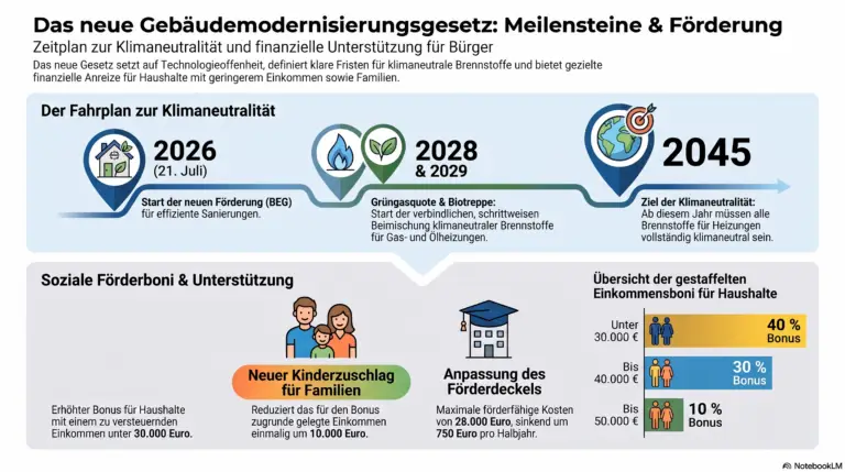 Infografik zum Gebäudemodernisierungsgesetz