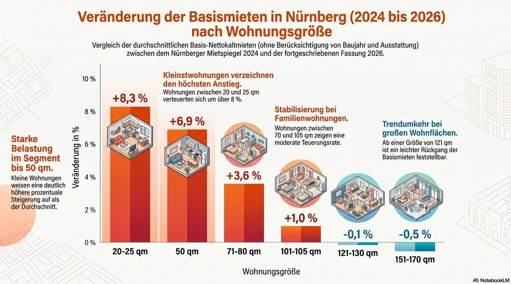 Nürnberger Mietspiegel Vergleich 2024 und 2026